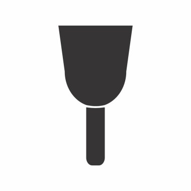 Duvar Alçı Aracının Simge Vektörü - Siyah Biçim - basit bir illüstrasyon. Düzenlenebilir felç. Tasarım şablonu vektörü. Tasarım biçimi tasarımı. Vektör grafik illüstrasyonu