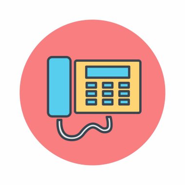 Telefonun Vektör Grafiği - Renk Eşi Biçimi - basit bir illüstrasyon. Düzenlenebilir felç. Tasarım şablonu vektörü. Tasarım biçimi tasarımı. Vektör grafik illüstrasyonu