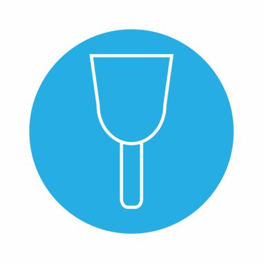 Wall Alçı Aracının Simge Vektörü - Mavi Tek Renk Biçimi - basit bir illüstrasyon. Düzenlenebilir felç. Tasarım şablonu vektörü. Tasarım biçimi tasarımı. Vektör grafik illüstrasyonu