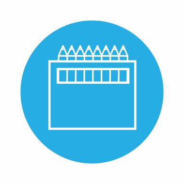 Renk Kutusunun Simge Vektörü - Mavi Tek Renk Biçimi - basit illüstrasyon. Düzenlenebilir felç. Tasarım şablonu vektörü. Tasarım biçimi tasarımı. Vektör grafik illüstrasyonu