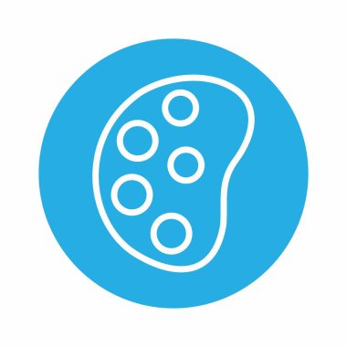 Renk Paleti 'nin Simge Vektörü Bölüm 2 - Mavi Tek Renk Biçimi - basit illüstrasyon. Düzenlenebilir felç. Tasarım şablonu vektörü. Tasarım biçimi tasarımı. Vektör grafik illüstrasyonu