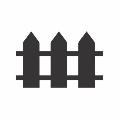 Çitin Vektör Grafiği - Siyah Biçim - basit illüstrasyon. Düzenlenebilir felç. Tasarım şablonu vektörü. Tasarım biçimi tasarımı. Vektör grafik illüstrasyonu