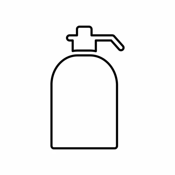Vektor Grafisk Hand Wash Linje Style Enkel Illustration Redigerbar Stroke — Stock vektor