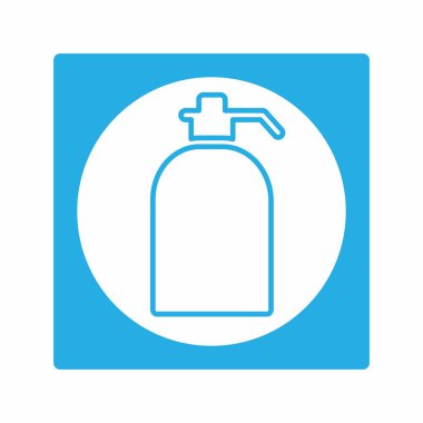 El yıkama - Beyaz Ay Biçimi - basit illüstrasyonun vektör grafiği. Düzenlenebilir felç. Tasarım şablonu vektörü. Tasarım biçimi tasarımı. Vektör grafik illüstrasyonu