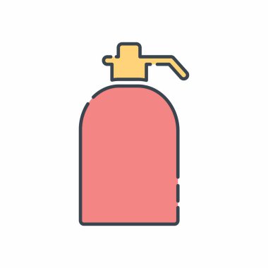 El yıkama-halat kesim tarzının vektör grafiği - basit bir illüstrasyon. Düzenlenebilir felç. Tasarım şablonu vektörü. Tasarım biçimi tasarımı. Vektör grafik illüstrasyonu