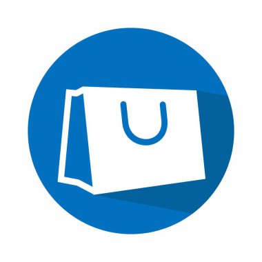 Elle Taşıma Torbası - Düz Stil - Basit illüstrasyon Düzenlenebilir felç. Tasarım şablonu vektörü. Tasarım biçimi tasarımı. Vektör grafik illüstrasyonu