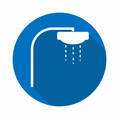 Düz Duş Biçiminin Vektör Grafiği - Basit illüstrasyon. Düzenlenebilir felç. Tasarım şablonu vektörü. Tasarım biçimi tasarımı. Vektör grafik illüstrasyonu