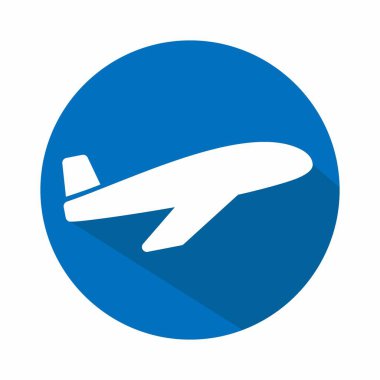 Uçak Düz Stil 'in Vektör Grafiği basit bir illüstrasyon. Düzenlenebilir felç. Tasarım şablonu vektörü. Tasarım biçimi tasarımı. Vektör grafik illüstrasyonu