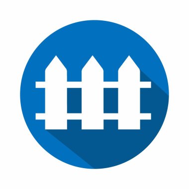 Çitin Vektör Grafiği - Düz Biçim - basit illüstrasyon. Düzenlenebilir felç. Tasarım şablonu vektörü. Tasarım biçimi tasarımı. Vektör grafik illüstrasyonu