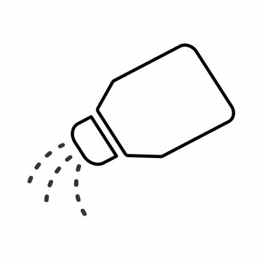 Tuz şişesinin vektör grafiği - Line Style - basit illüstrasyon. Düzenlenebilir felç. Tasarım şablonu vektörü. Tasarım biçimi tasarımı. Vektör grafik illüstrasyonu