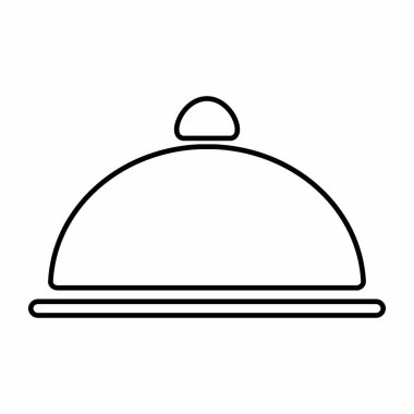 Akşam Yemeği Çizgi Tarzı 'nın Vektör Grafiği basit bir illüstrasyon. Düzenlenebilir felç. Tasarım şablonu vektörü. Tasarım biçimi tasarımı. Vektör grafik illüstrasyonu