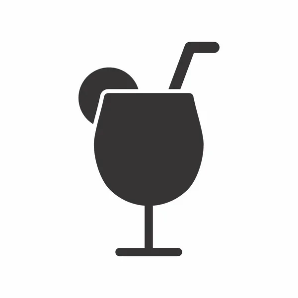 Vector Graphic Drink Black Style Eenvoudige Illustratie Bewerkbare Beroerte Ontwerp — Stockvector