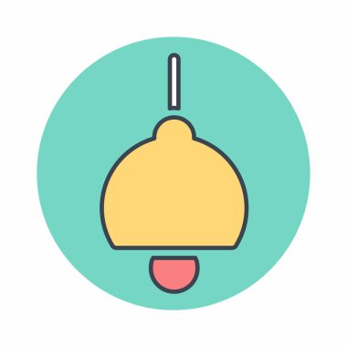 Tavan Işığının Vektör Grafiği - Renk Eşi Biçimi - basit bir illüstrasyon. Düzenlenebilir felç. Tasarım şablonu vektörü. Tasarım biçimi tasarımı. Vektör grafik illüstrasyonu