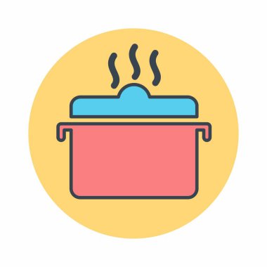 Sıcak Gıdanın Vektör Grafiği - Renk Eşi Biçimi - basit illüstrasyon. Düzenlenebilir felç. Tasarım şablonu vektörü. Tasarım biçimi tasarımı. Vektör grafik illüstrasyonu