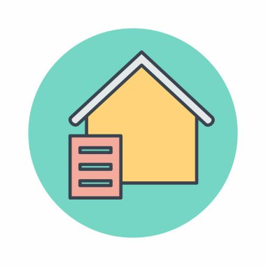 Kağıtların Vektör Grafiği - Renk Eşi Biçimi - basit illüstrasyon. Düzenlenebilir felç. Tasarım şablonu vektörü. Tasarım biçimi tasarımı. Vektör grafik illüstrasyonu