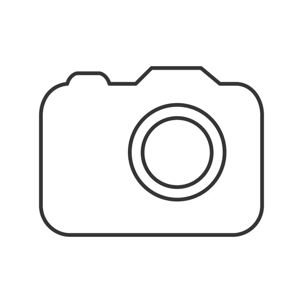 Icon Vector Camera Line Style 뇌졸중 디자인 템플릿 Vector Outline — 스톡 벡터