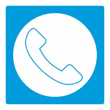 Telefonun Simge Vektörü - Beyaz Ay Biçimi - basit illüstrasyon. Düzenlenebilir felç. Tasarım şablonu vektörü. Tasarım biçimi tasarımı. Vektör grafik illüstrasyonu