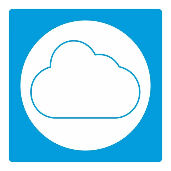 Εικονίδιο Διάνυσμα Του Cloud Λευκό Φεγγάρι Στυλ Απλή Απεικόνιση Επεξεργάσιμο — Διανυσματικό Αρχείο