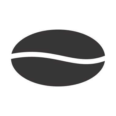 Kahve Tanesinin Simge Vektörü - Kabartma Biçimi - Basit illüstrasyon, Düzenlenebilir vuruş, Tasarım şablonu vektörü, baskılar, posterler, reklamlar, duyurular, bilgi grafikleri vs..