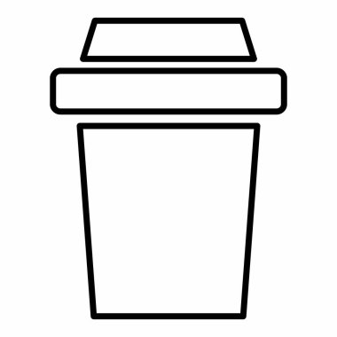 Tea 'nın Simge Vektörü - Satır Biçimi - Basit illüstrasyon, Düzenlenebilir vuruş, Tasarım şablonu vektörü, baskılar, posterler, reklamlar, duyurular, bilgi grafikleri vs..