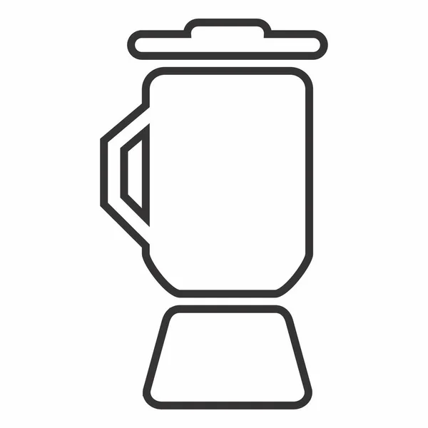Icon Vector Coffee Blender Line Style Jednoduché Ilustrace Upravitelný Tah — Stockový vektor