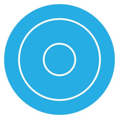 Çöreğin Simge Vektörü - Mavi Gözler Biçimi - Basit illüstrasyon, Düzenlenebilir vuruş, Tasarım şablonu vektörü, baskılar, posterler, reklamlar, duyurular, bilgi grafikleri vs..