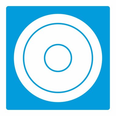 Çöreğin Simge Vektörü - Beyaz Ay Biçimi - Basit illüstrasyon, Düzenlenebilir vuruş, Tasarım şablonu vektörü, baskılar, posterler, reklamlar, duyurular, bilgi grafikleri vs..