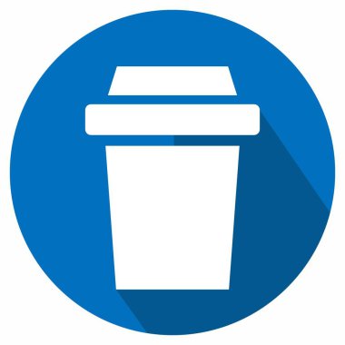 Çayın Simge Vektörü - Uzun Gölge Biçimi - Basit illüstrasyon, Düzenlenebilir vuruş, Tasarım şablonu vektörü, baskılar, posterler, reklamlar, duyurular, bilgi grafikleri, vs..