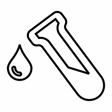 Drop - Satır Biçimi Simgesi - Basit illüstrasyon, Düzenlenebilir vuruş, Tasarım şablonu vektörü, baskılar, posterler, reklamlar, duyurular, bilgi grafikleri vs..