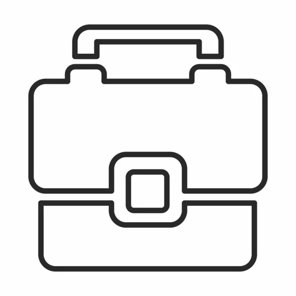 Icon Vector Aktentasche Linienstil Einfache Illustration Editierbarer Strich Designvorlagenvektor Gut — Stockvektor