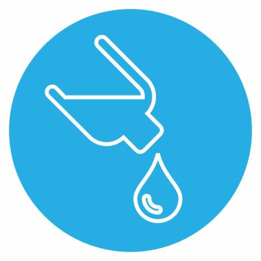 Düşürme 2 - Mavi Gözler Biçimi - Basit illüstrasyon, Düzenlenebilir vuruş, Tasarım şablonu vektörü, baskılar, posterler, reklamlar, duyurular, bilgi grafikleri vs..