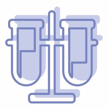 Şişelerin Simge Vektörü - İki Ton Biçimi - Basit illüstrasyon, Düzenlenebilir vuruş, Tasarım şablonu vektörü, baskılar, posterler, reklamlar, duyurular, bilgi grafikleri, vs..