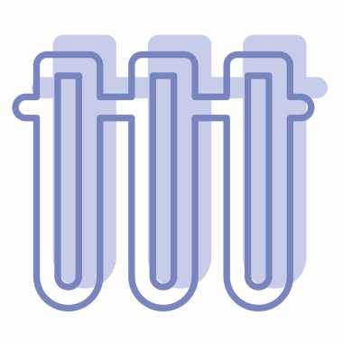 Vials 2 - İki Ton Biçimi - Basit illüstrasyon, Düzenlenebilir vuruş, Tasarım şablonu vektörü, baskılar, posterler, reklamlar, duyurular, bilgi grafikleri vs..