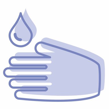 Wash Simge Vektörü - İki Ton Biçimi - Basit illüstrasyon, Düzenlenebilir vuruş, Tasarım şablonu vektörü, baskılar, posterler, reklamlar, duyurular, bilgi grafikleri, vs..