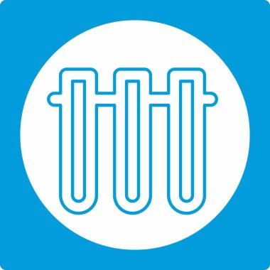 Vials 2 - Beyaz Ay Biçimi - Basit illüstrasyon, Düzenlenebilir vuruş, Tasarım şablonu vektörü, baskılar, posterler, reklamlar, duyurular, bilgi grafikleri vs..