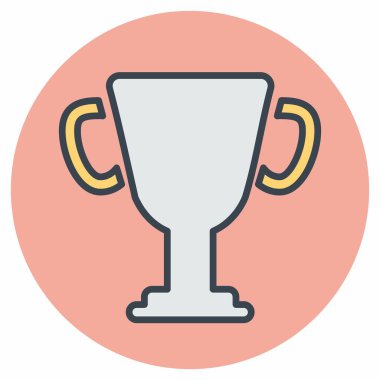 Winner Up 'ın Simge Vektörü - Renk Eşi Biçimi - Basit illüstrasyon, Düzenlenebilir vuruş, Tasarım şablonu vektörü, baskılar, posterler, reklamlar, duyurular, bilgi grafikleri vs..