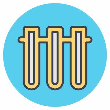 Vials 2 - Renk Eşi Biçimi - Basit illüstrasyon, Düzenlenebilir vuruş, Tasarım şablonu vektörü, baskılar, posterler, reklamlar, duyurular, bilgi grafikleri vs..