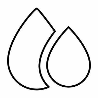 Kan Simgesi Vektörü - Satır Biçimi - Basit illüstrasyon, Düzenlenebilir vuruş, Tasarım şablonu vektörü, baskılar, posterler, reklamlar, duyurular, bilgi grafikleri vs..