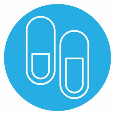 Kapsül 3 - Mavi Gözler Biçimi - Basit illüstrasyon, Düzenlenebilir vuruş, Tasarım şablonu vektörü, baskılar, posterler, reklamlar, duyurular, bilgi grafikleri vs..