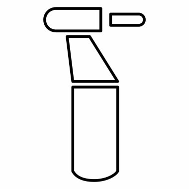 Matkap Simge Vektörü - Satır Biçimi - Basit illüstrasyon, Düzenlenebilir vuruş, Tasarım şablonu vektörü, baskılar, posterler, reklamlar, duyurular, bilgi grafikleri vs..