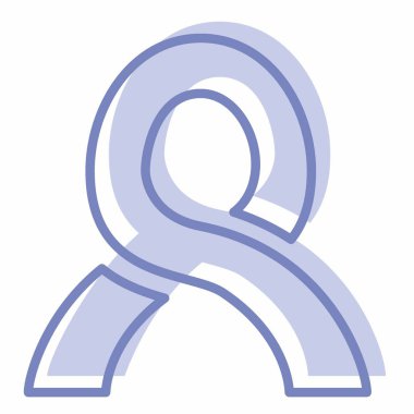 Göğüs kanserinin Simge Vektörü - İki Ton Biçimi - Basit illüstrasyon, Düzenlenebilir vuruş, Tasarım şablonu vektörü, baskılar, posterler, reklamlar, duyurular, bilgi grafikleri vs..