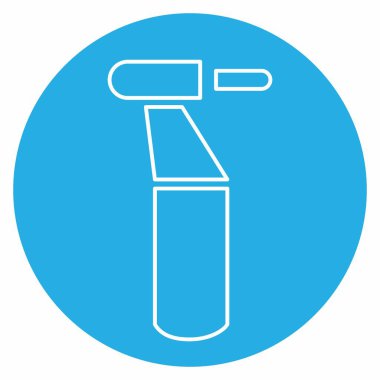 Matkap Simge Vektörü - Mavi Gözler Biçimi - Basit illüstrasyon, Düzenlenebilir vuruş, Tasarım şablonu vektörü, baskılar, posterler, reklamlar, duyurular, bilgi grafikleri vs..