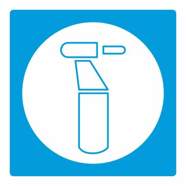 Matkap Simge Vektörü - Beyaz Ay Biçimi