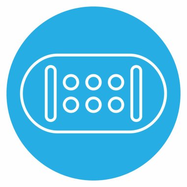 Yapışkan Sıvanın Simge Vektörü - Mavi Gözler Biçimi - Basit illüstrasyon, Düzenlenebilir vuruş, Tasarım şablonu vektörü, Yazdırma, afişler, reklamlar, duyurular, bilgi grafikleri vs..