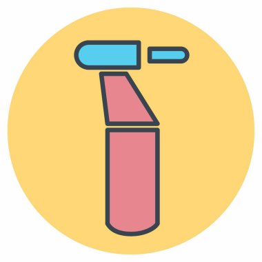 Matkap Simge Vektörü - Renk Eşleştirme Biçimi - Basit illüstrasyon, Düzenlenebilir vuruş, Tasarım şablonu vektörü, baskılar, posterler, reklamlar, duyurular, bilgi grafikleri vs..