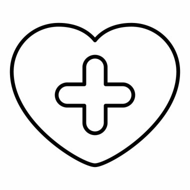 Pulse - Satır Biçimi Simgesi - Basit illüstrasyon, Düzenlenebilir vuruş, Tasarım şablonu vektörü, baskılar, posterler, reklamlar, duyurular, bilgi grafikleri vs..