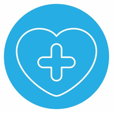 Pulse 'un Simge Vektörü - Mavi Gözler Biçimi - Basit illüstrasyon, Düzenlenebilir vuruş, Tasarım şablonu vektörü, baskılar, posterler, reklamlar, duyurular, bilgi grafikleri vs..