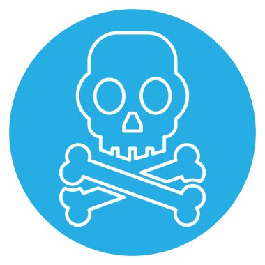 Radyasyon Simge Vektörü - Mavi Gözler Biçimi - Basit illüstrasyon, Düzenlenebilir Felç, Tasarım şablonu vektörü, Yazılar, posterler, reklamlar, duyurular, bilgi grafikleri vs..