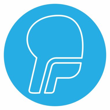 Soluk borusunun simge vektörü - Mavi Gözler Biçimi - Basit illüstrasyon, Düzenlenebilir vuruş, Tasarım şablonu vektörü, baskılar, posterler, reklamlar, duyurular, bilgi grafikleri vs..