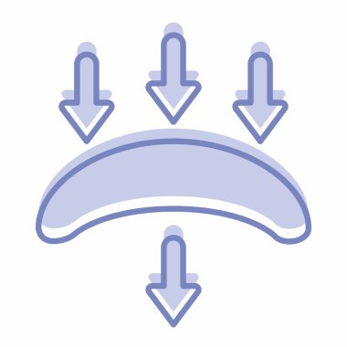 Kişi Lenslerinin Simge Vektörü - İki Ton Biçimi - Basit illüstrasyon, Düzenlenebilir vuruş, Tasarım şablonu vektörü, baskılar, posterler, reklamlar, duyurular, bilgi grafikleri vs..